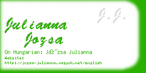 julianna jozsa business card